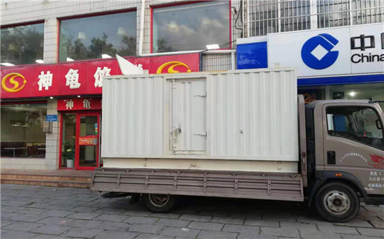 杨市办事处出租发电机施工案例